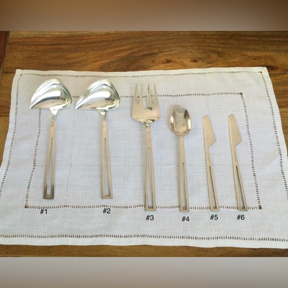 Avanti by Cesla Sterling Silver Flatware MCM made in Mexico - 6 pieces - Picture 1 of 8